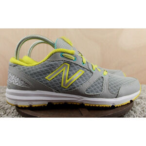 New Balance 577 Running Shoes Womens 8 Gray Neon Yellow Athletic Sneakers